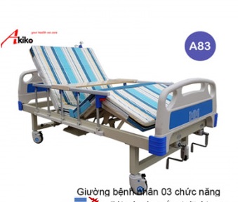  Giường bênh nhân đa chức năng 2 tay quay A83 AKIKO